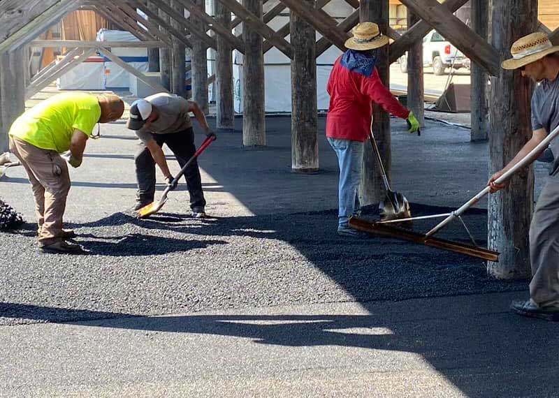 Paving work